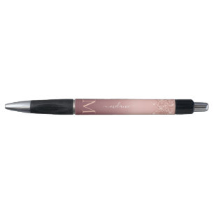 Nom du monogramme Stylo de Parties scintillant de