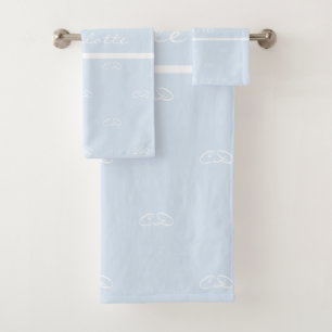 Nom du motif du monogramme blanc clair
