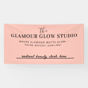 Nom du salon de beauté personnalisé avec bannière