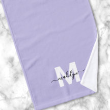 Nom du script pourpre Monogramme