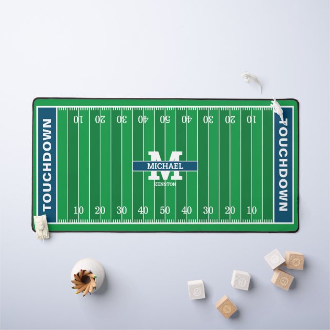 Nom Du Terrain De Football Et Initiale (Tableau pour enfants)