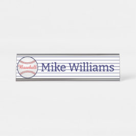 Nom du thème du baseball Sports Plaques Signes du 