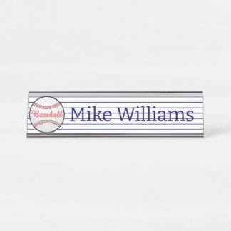 Nom du thème du baseball Sports Plaques Signes du 