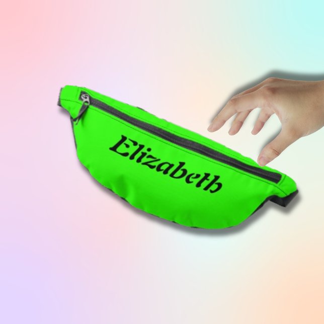 Nom élégant noir | Neon Green Style (Créateur téléchargé)