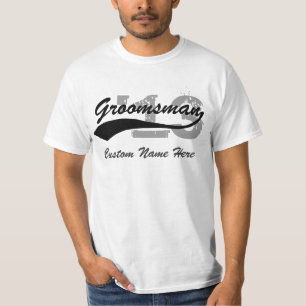 Nom et année personnalisés Groomsman T-Shirt