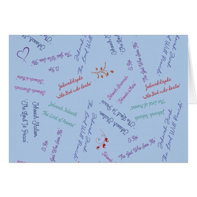 Nom et caractère de la carte de note de Dieu Parak (Devant Horizontal)