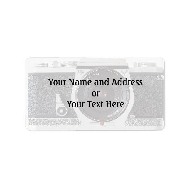 Nom et Étiquette de adresse de l'effet de caméra d (Devant)