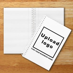 Nom et logo de l'entreprise sur le Carnet à spiral
