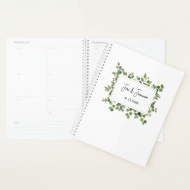 Nom et nom du vert Mariage DATE Couple intemporel