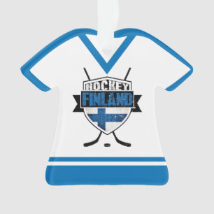 Nom et numéro Jersey Finlande Logo Ornement