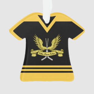 Nom et numéro Jersey Hockey Goalie Orament