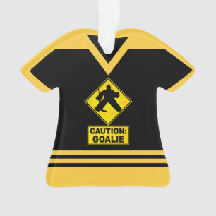 Nom et numéro Jersey Hockey Goalie Orament