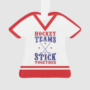 Nom et numéro Jersey Hockey Teams Ornement