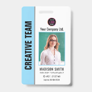Nom et photo personnalisés Badge de carte d'ide