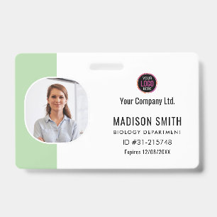 Nom et Photo Personnalisés Badge de Carte d'Ide