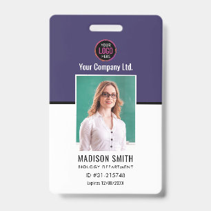 Nom et photo personnalisés Badge de carte d'ide