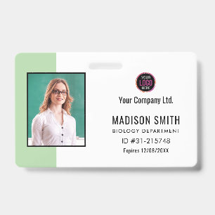 Nom et photo personnalisés Badge de carte d'ide