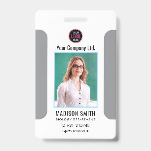 Nom et photo personnalisés Badge de carte d'ide