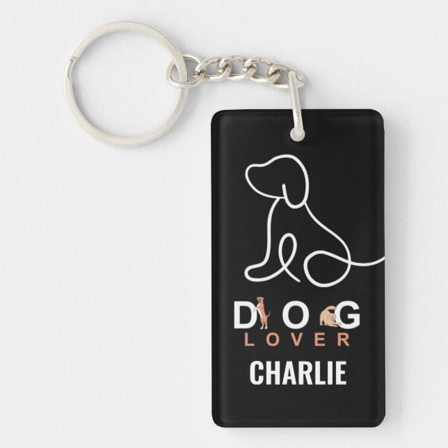 Nom et photo personnalisés de l'amoureux des chien (Devant)
