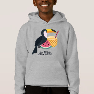 Nom et texte personnalisés Illustration Toucan