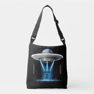 Nom et texte personnalisés UFO Sacs de vaisseau sp
