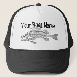 Nom fait sur commande de bateau avec le casquette