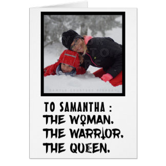 Nom fait sur commande drôle la femme le guerrier