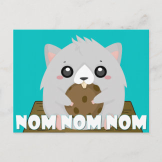 Nom Hamster Postcard Postkarte