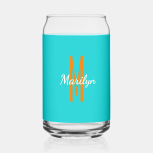 Nom initial Boisson orange turquoise foncé