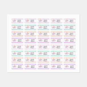 Nom mignon Unicorn vêtements étiquette