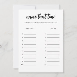Nom Minimaliste qui tonifie la carte de jeu de Fêt
