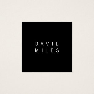 Nom modifiable minimaliste moderne   Noir & Blanc