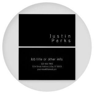 Nom modifiable minimaliste moderne   Noir & Blanc