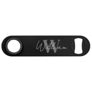 Nom monogramme personnalisé Pro Speed ouvre-boutei