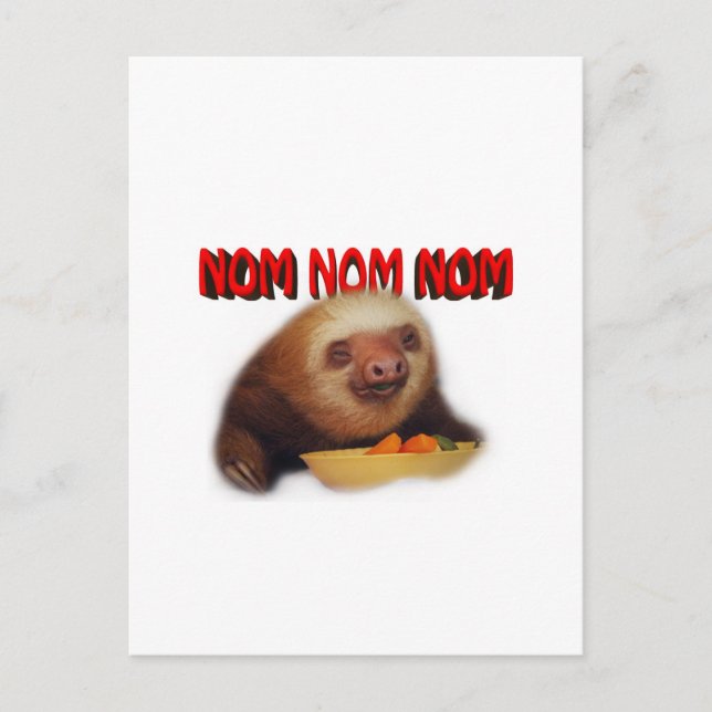 Nom Nom Nom Postkarte (Vorderseite)