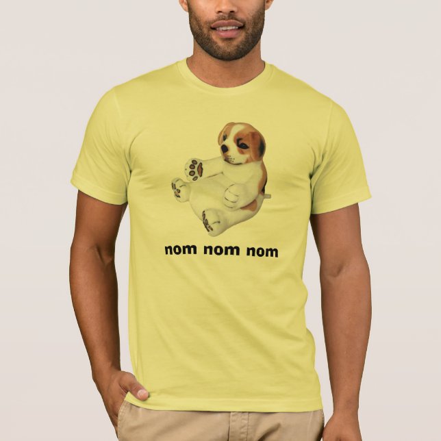 Nom Nom Nom Welpen-Shirt T-Shirt (Vorderseite)