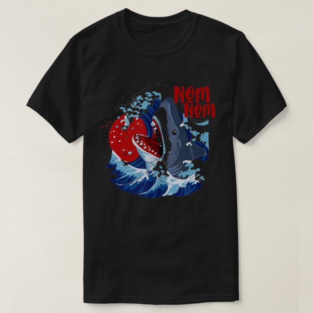 Nom Nom Shark  T-Shirt (Design vorne)
