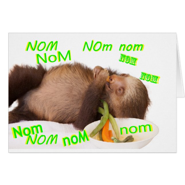 nom nom sloth (Devant horizontal)
