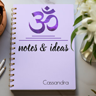 Nom, Notes et Idées Carnet des symboles Om pourpre