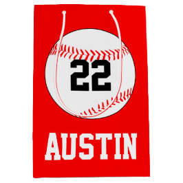 Nom, numéro, sac cadeau couleur du joueur de base-