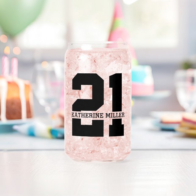 Nom personnalisé 21e anniversaire Moderne (Insitu (Anniversaire))