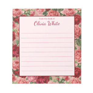 Nom personnalisé À Partir Du Bureau Du Bloc-Note