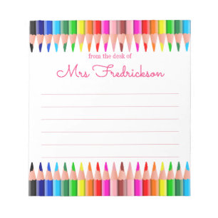 Nom personnalisé À Partir Du Bureau Du Bloc-Note