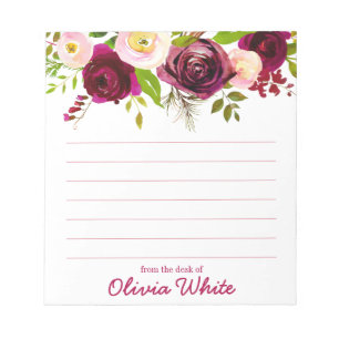 Nom personnalisé   À Partir Du Bureau Du Bloc-Note