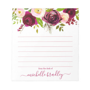 Nom personnalisé   À Partir Du Bureau Du Bloc-Note