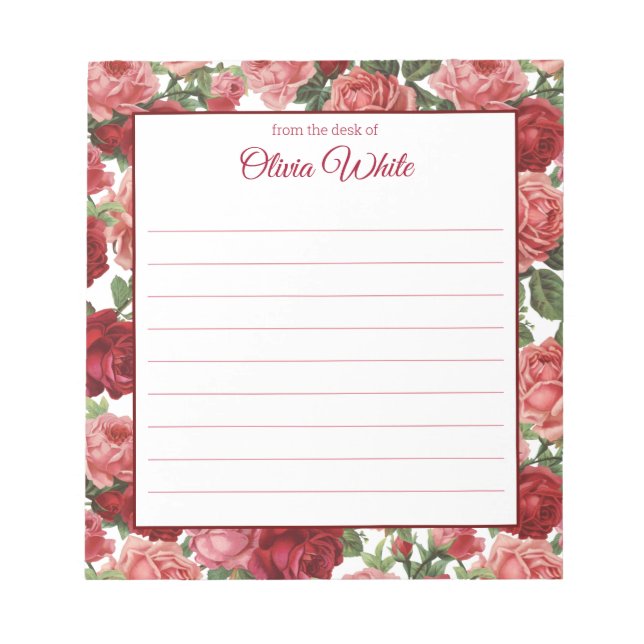 Nom personnalisé | À Partir Du Bureau Du Bloc-Note (Devant)