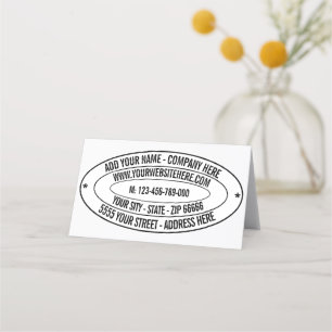 Nom personnalisé Adresse Site Web Téléphone Carte 