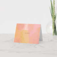 Nom personnalisé Aquarelle rose douce