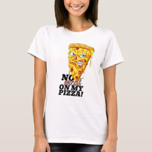 Nom personnalisé Aucun T-shirt Pizza de viande