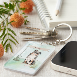 Nom personnalisé Australian Shepherd Pet Dog